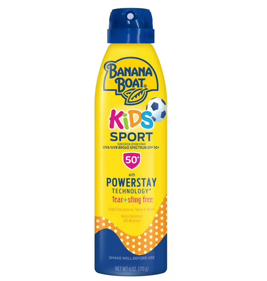Banana Boat - Kids Sport, Sunscreen Spray, SPF 50 6 Oz